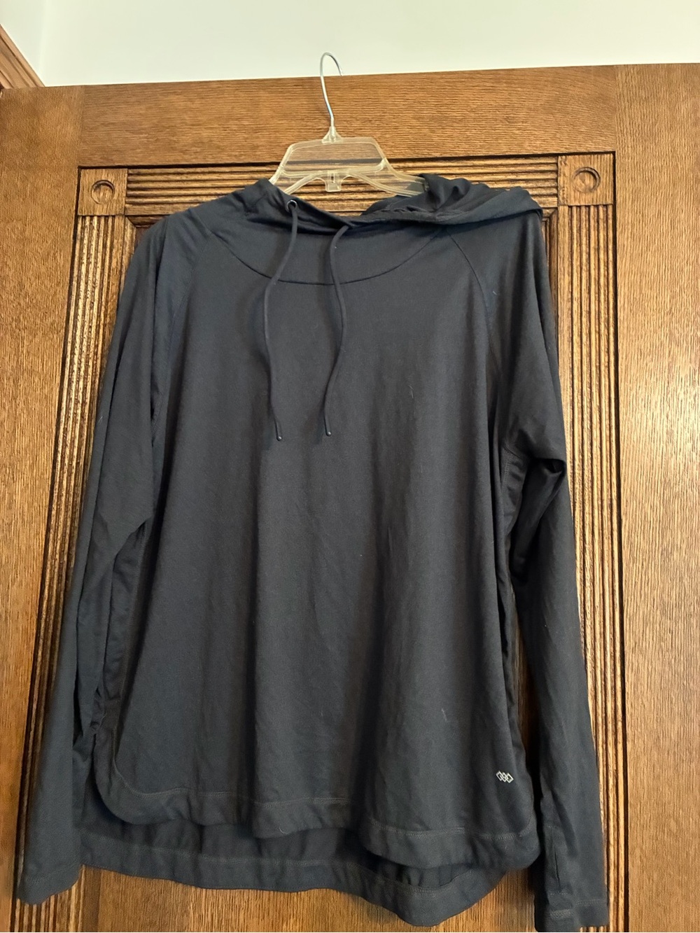 Women’s Long Sleeve Hoodie Tee - Grey